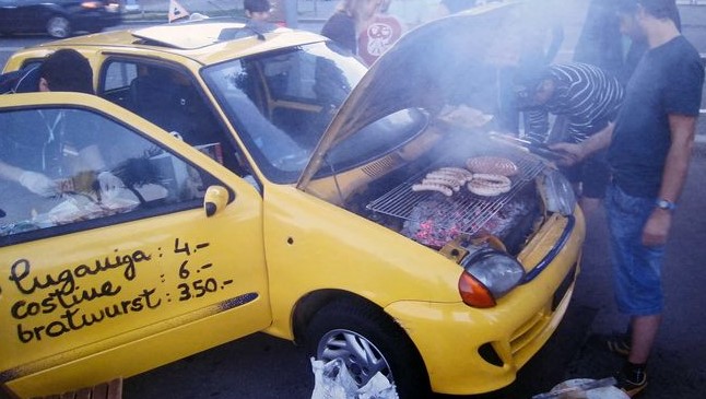 voiture barbecue