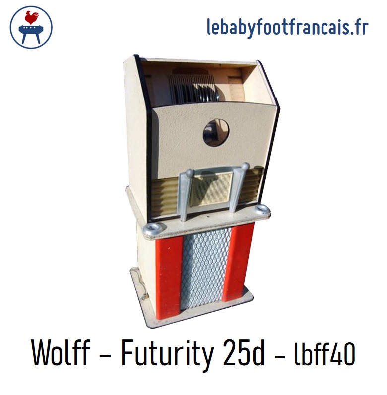 Jukebox Wolff Futurity 25 disques rangement central