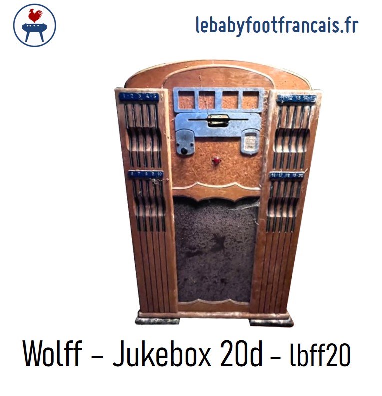 Jukebox Wolff 20 disques rangement vertical