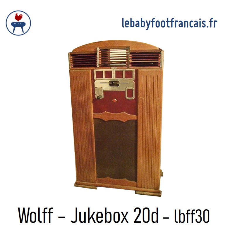 Jukebox René Wolf bois 20 disques